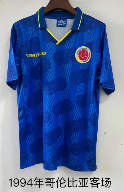 1994 Retro Colombia Away Football Shirt 1:1 Thai Quality